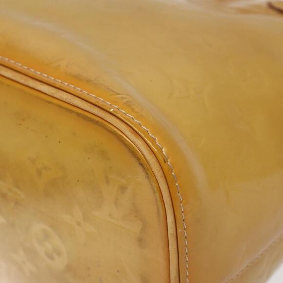 LOUIS VUITTON Monogram Vernis Houston Hand Bag Beige M91004 - Picture 14 of 16